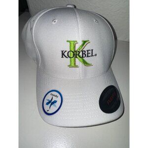 NEW! Korbel California Champagne Promo Flexfit Hat Embroidered L-XL White